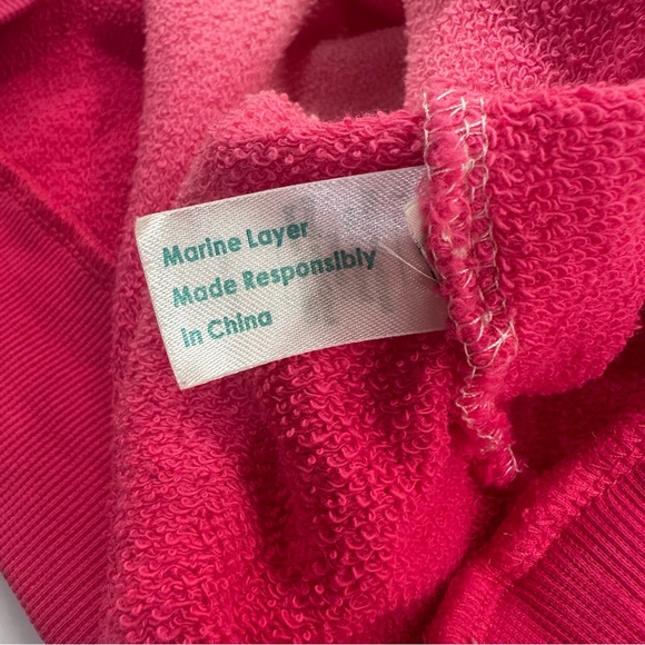 Marine Layer Ombre Pink and Cream Sweatshirt/Longsleeve. Size: Small Ladies - Picture 8 of 11